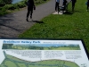 Interpretation panel at north end of the park